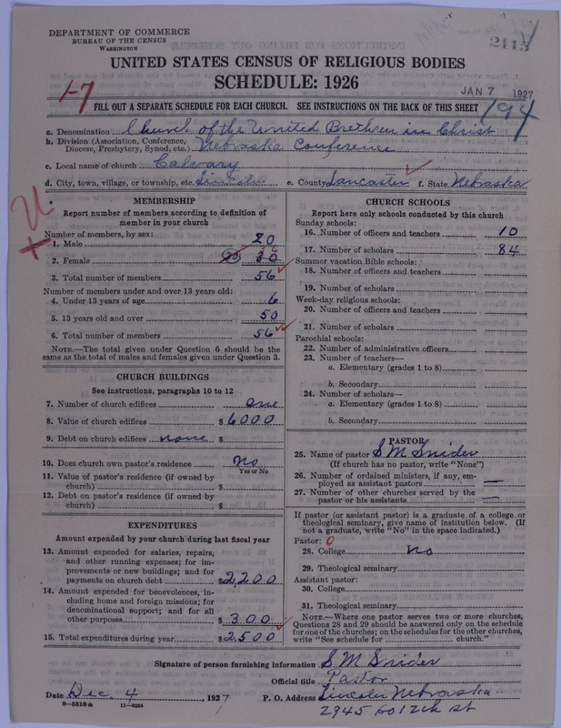 Scan of Church of the United Brethren in Christ: 2115