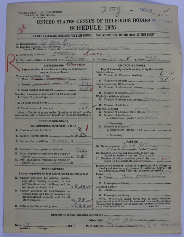 Scan of African Methodist Episcopal Church: 3643