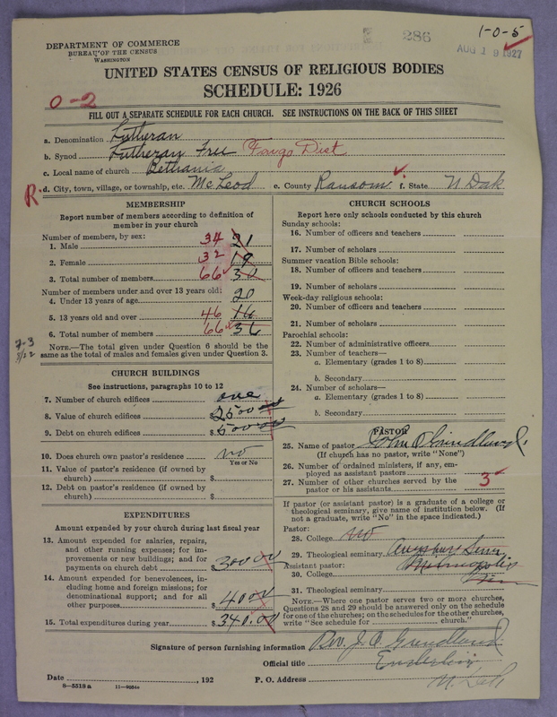 Scan of Lutheran Free Church: 286