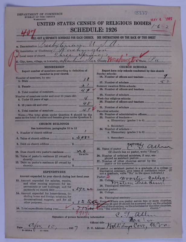 Scan of Presbyterian Church in the United States of America: 2357