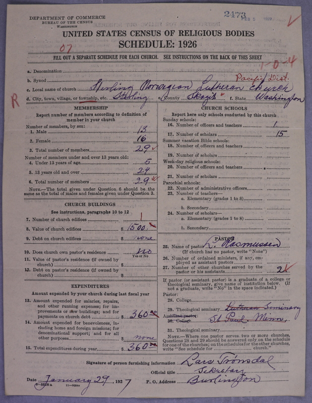 Scan of Norwegian Lutheran Church of America: 2474