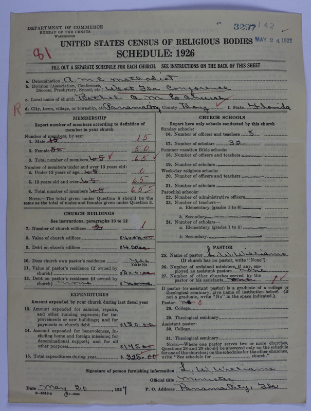Scan of African Methodist Episcopal Church: 3297