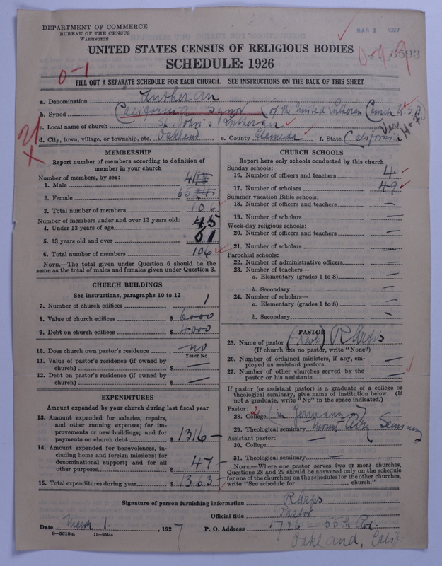 Scan of United Lutheran Church in America: 3593