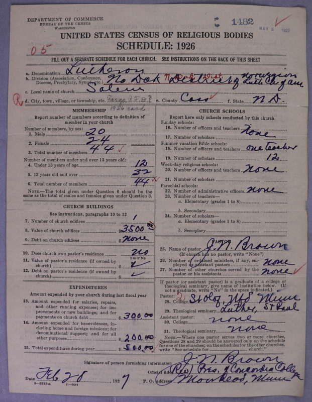 Scan of Norwegian Lutheran Church of America: 1482