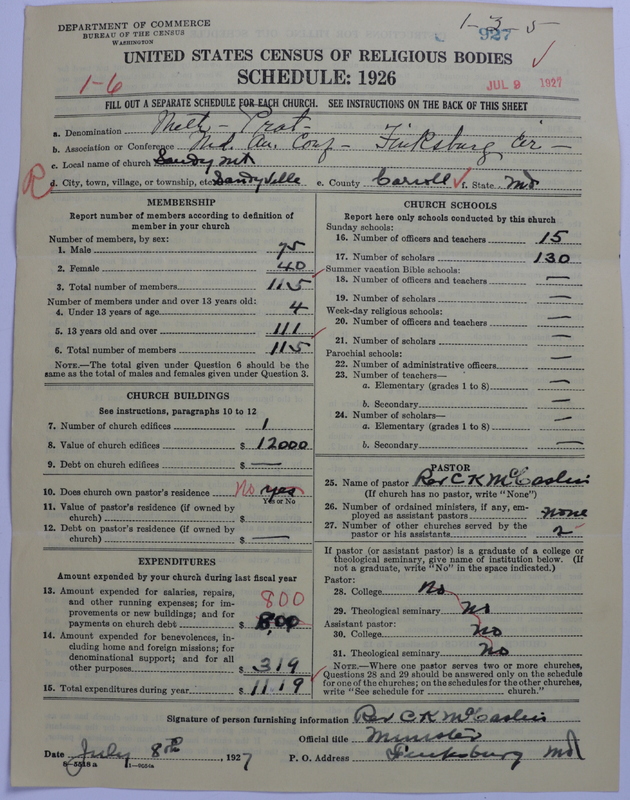 Scan of Methodist Protestant Church: 927