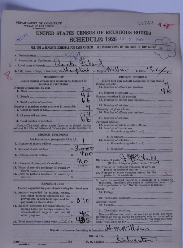 Scan of Negro Baptists: 21742