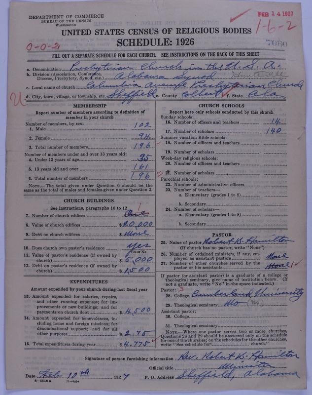 Scan of Presbyterian Church in the United States of America: 7080