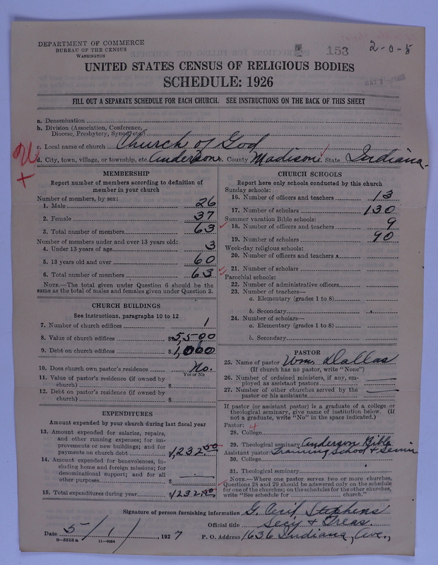 Scan of Church of God (Headquarters, Anderson, Ind.): 153