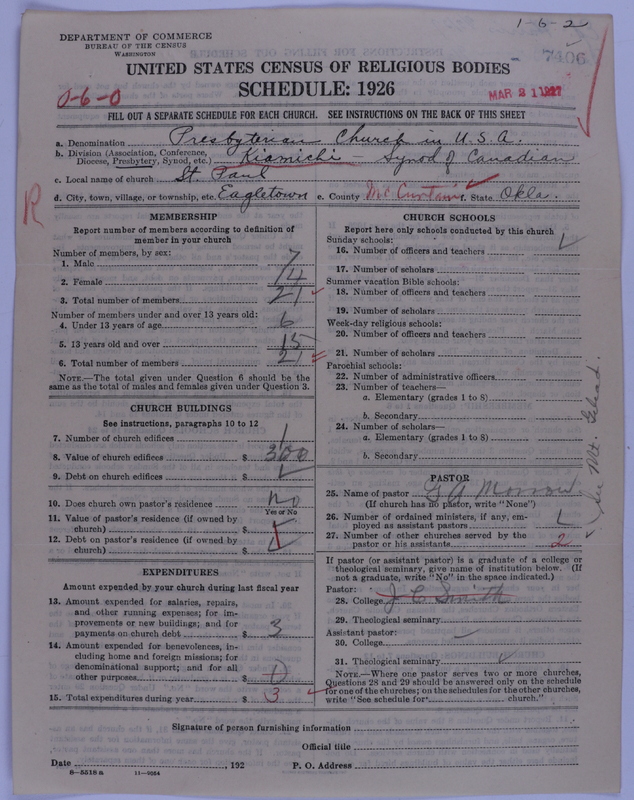 Scan of Presbyterian Church in the United States of America: 7406