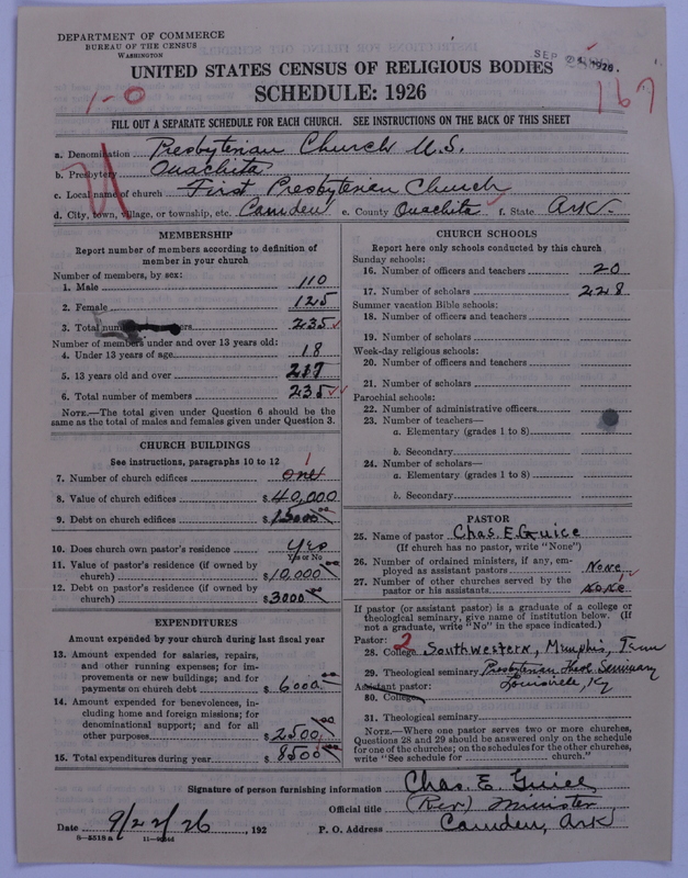 Scan of Presbyterian Church in the United States: 2889