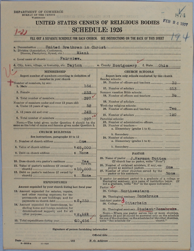 Scan of Church of the United Brethren in Christ: 874