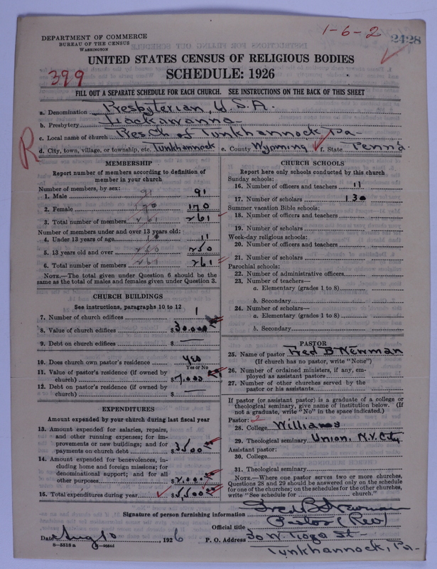 Scan of Presbyterian Church in the United States of America: 2428