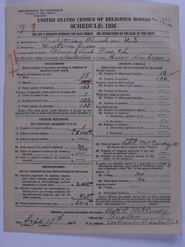 Scan of Presbyterian Church in the United States: 3111