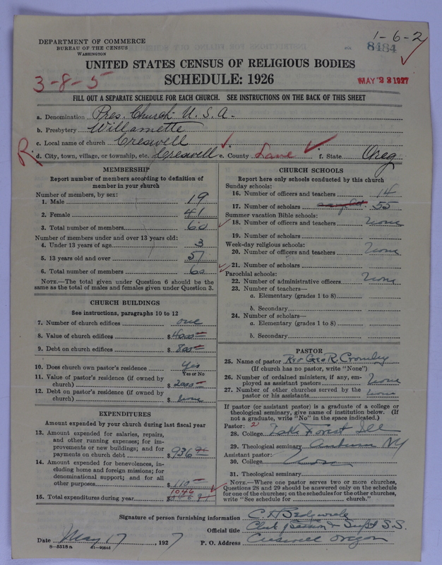 Scan of Presbyterian Church in the United States of America: 8484