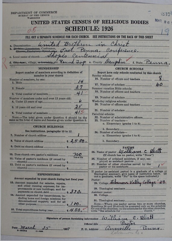 Scan of Church of the United Brethren in Christ: 237