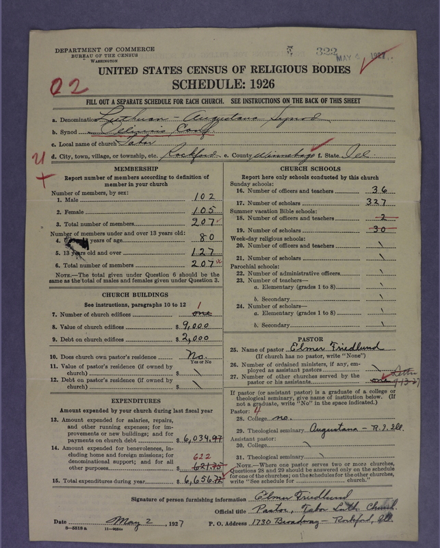 Scan of Evangelical Lutheran Augustana Synod of North America: 322