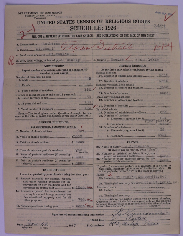 Scan of Evangelical Lutheran Synodical Conference of America: Evangelical Lutheran Synod of Missouri, Ohio, and Other States: 3421