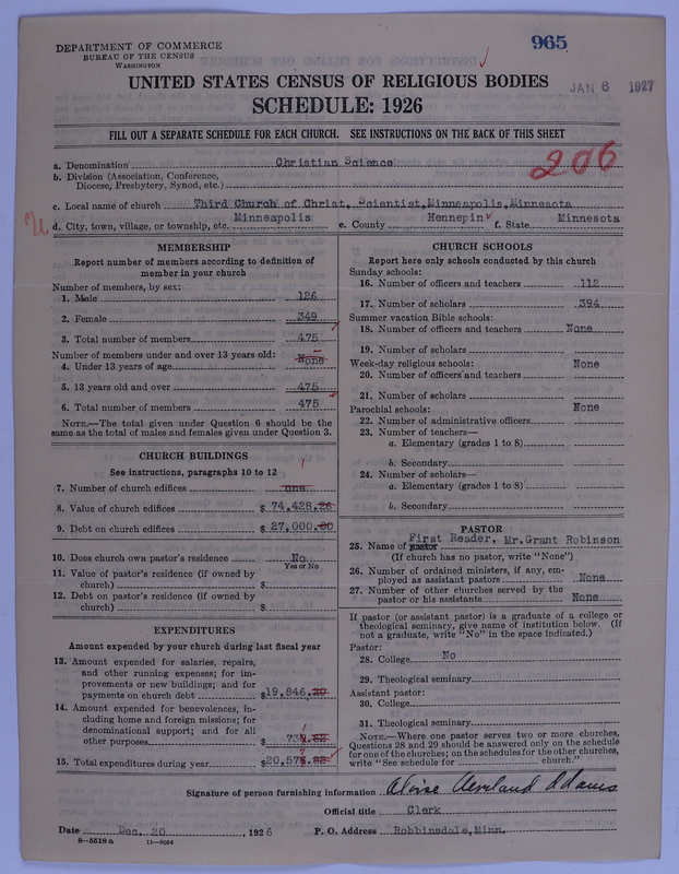 Scan of Church of Christ, Scientist: 965