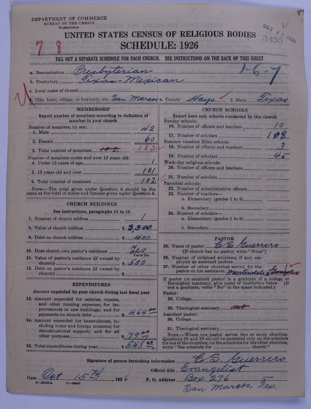 Scan of Presbyterian Church in the United States: 3255