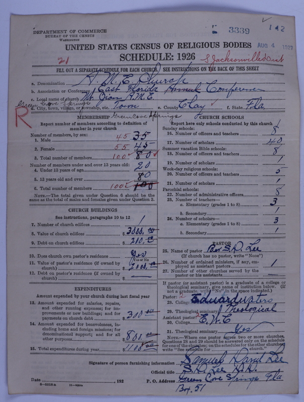 Scan of African Methodist Episcopal Church: 3339