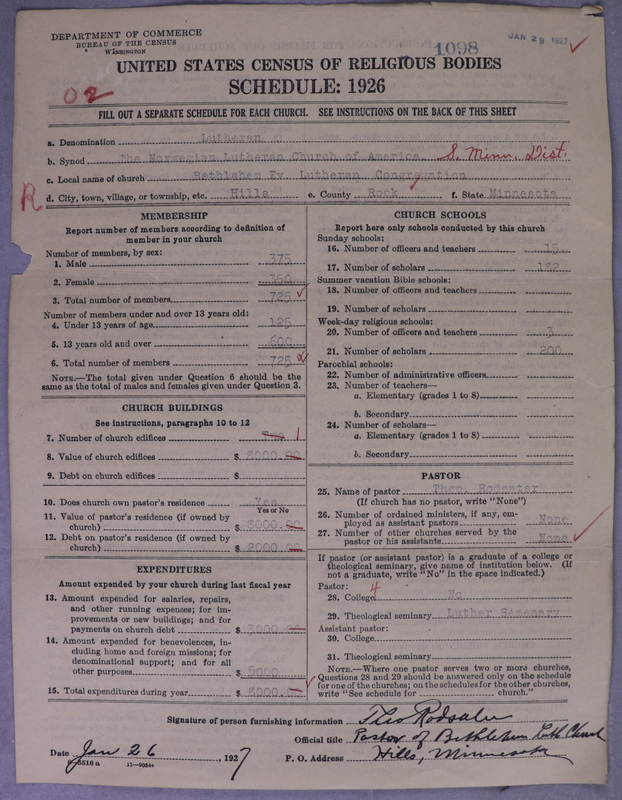 Scan of Norwegian Lutheran Church of America: 1098