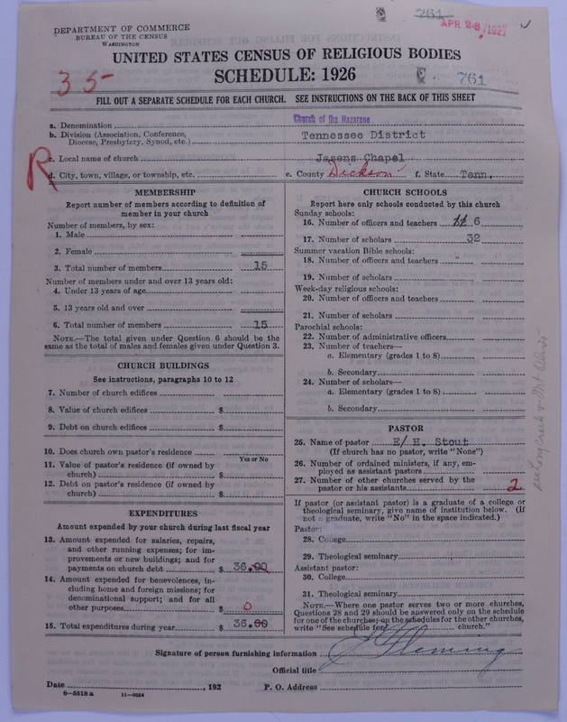 Scan of Church of the Nazarene: 761