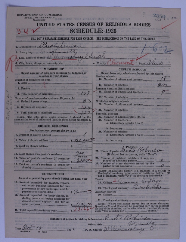 Scan of Presbyterian Church in the United States of America: 2550