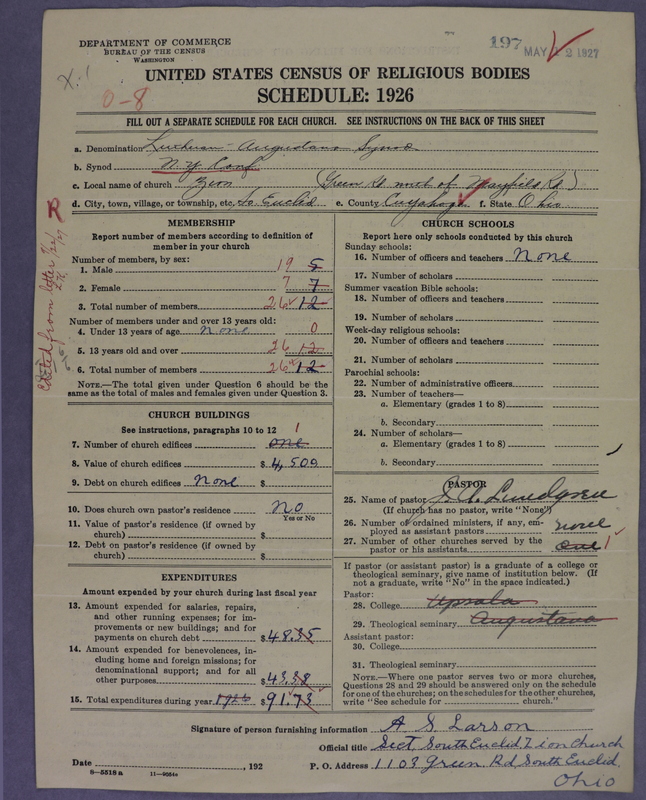 Scan of Evangelical Lutheran Augustana Synod of North America: 197