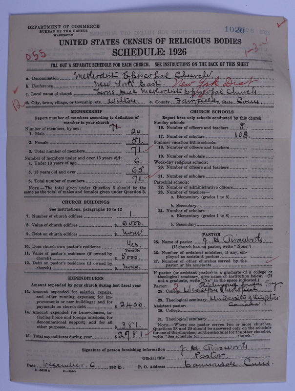 Scan of Methodist Episcopal Church: 1020