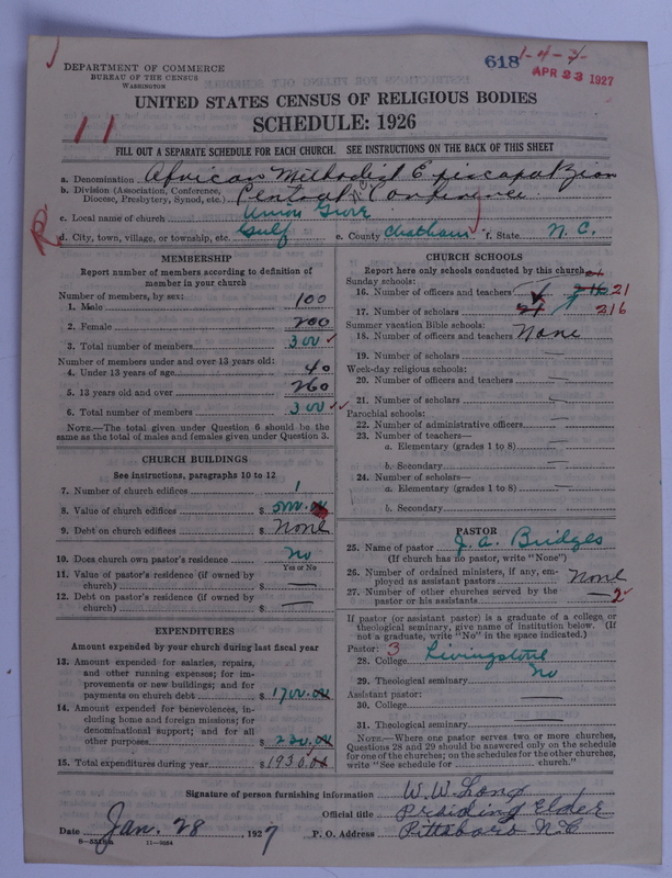 Scan of African Methodist Episcopal Zion Church: 618