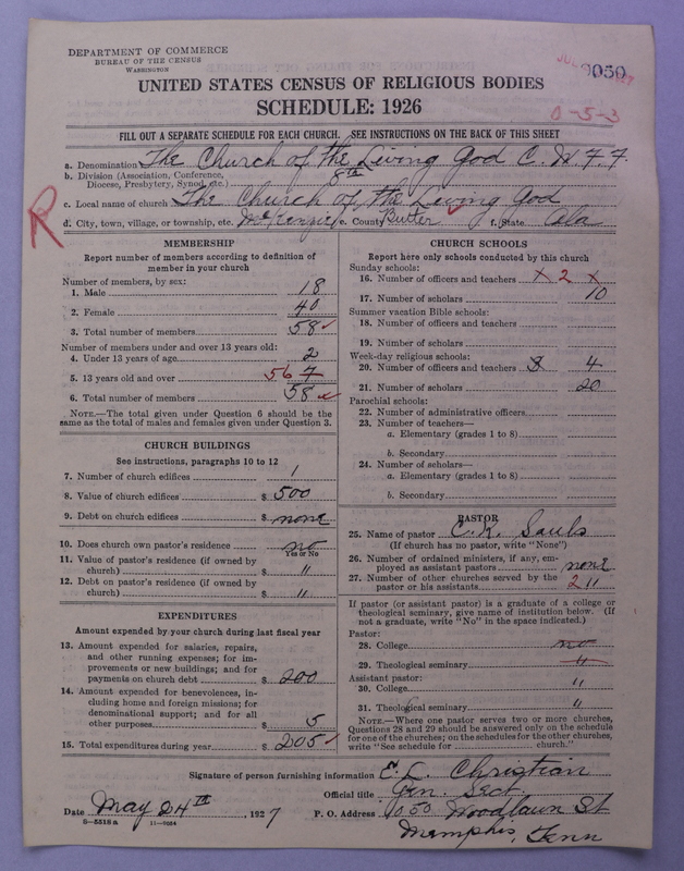 Scan of Church of the Living God, Christian Workers for Fellowship: 50