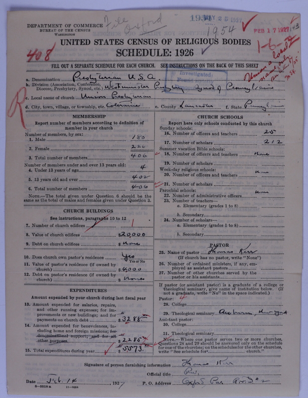 Scan of Presbyterian Church in the United States of America: 1954