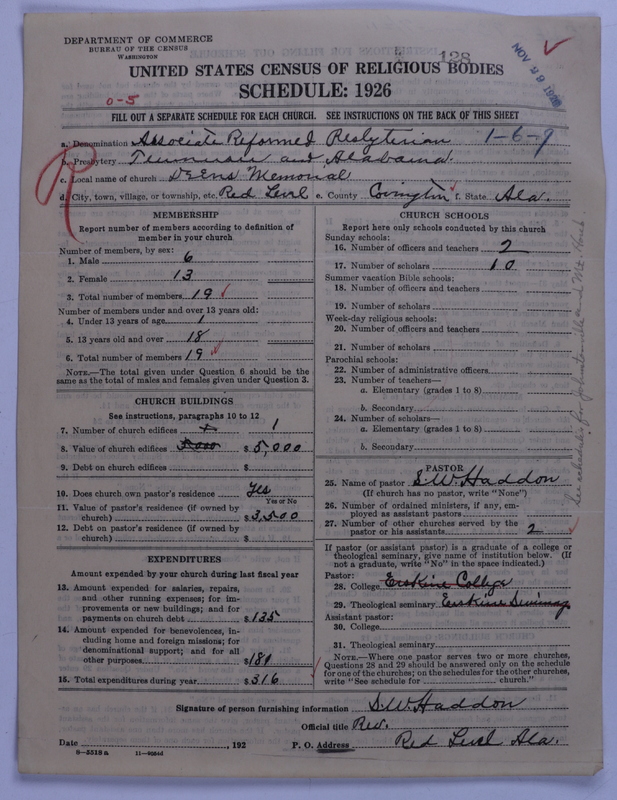 Scan of Associate Reformed Presbyterian Church: 128