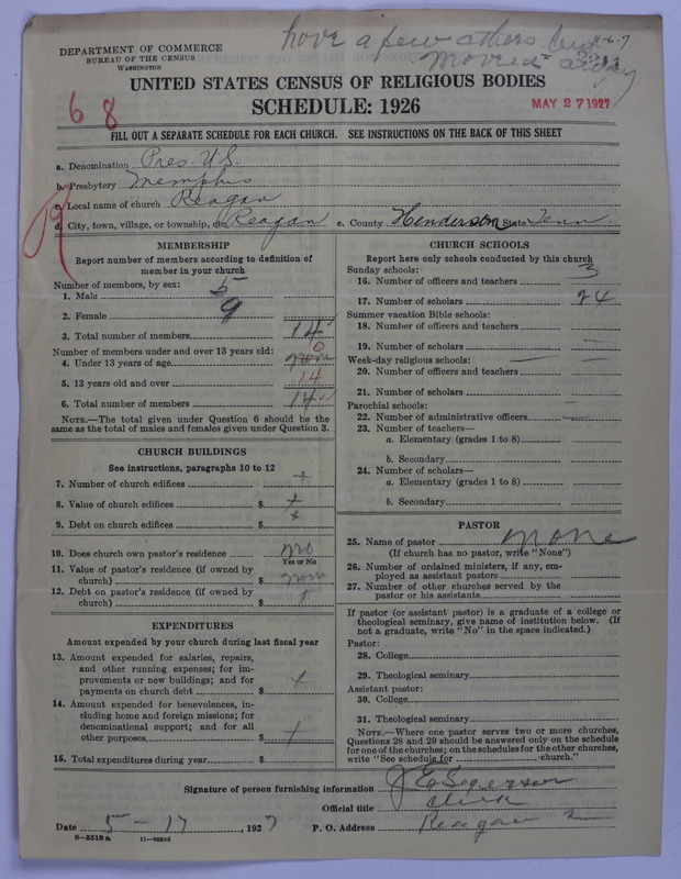 Scan of Presbyterian Church in the United States: 2211