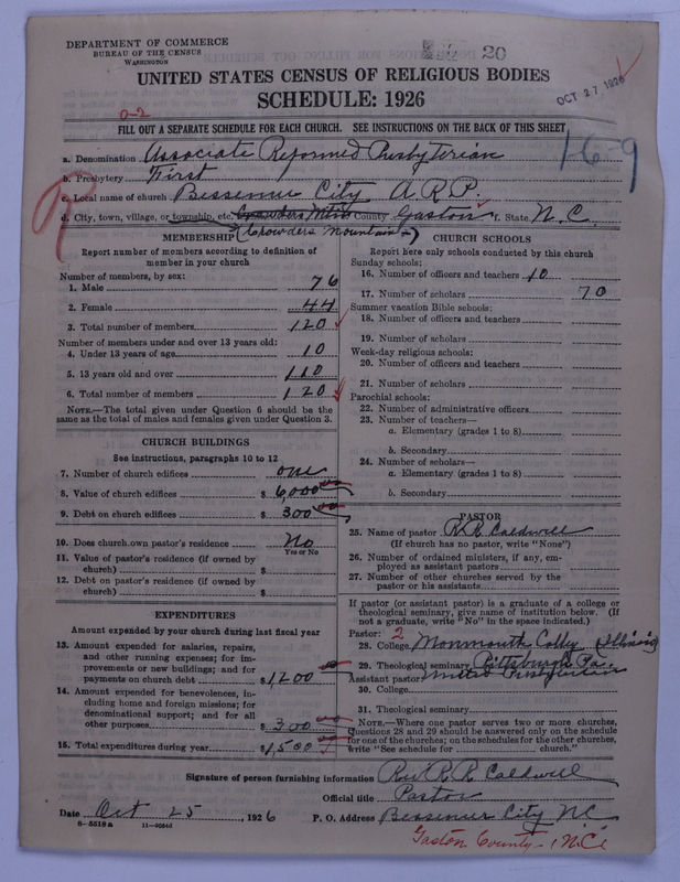 Scan of Associate Reformed Presbyterian Church: 20