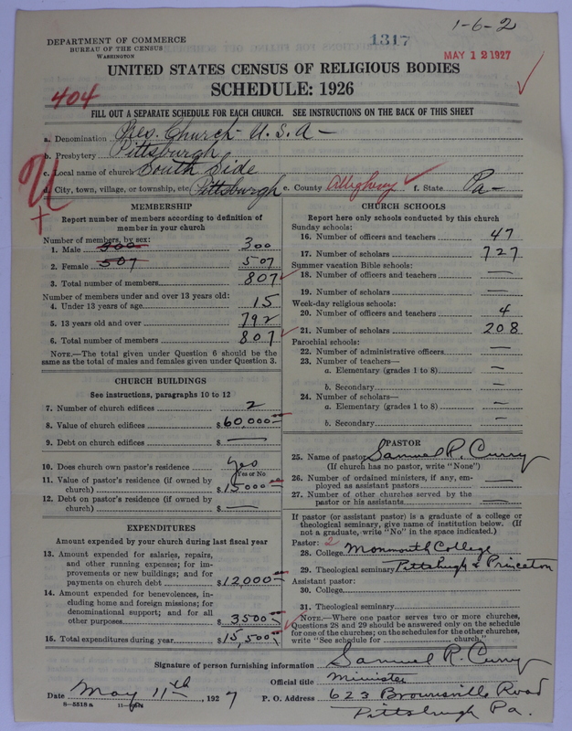 Scan of Presbyterian Church in the United States of America: 1317