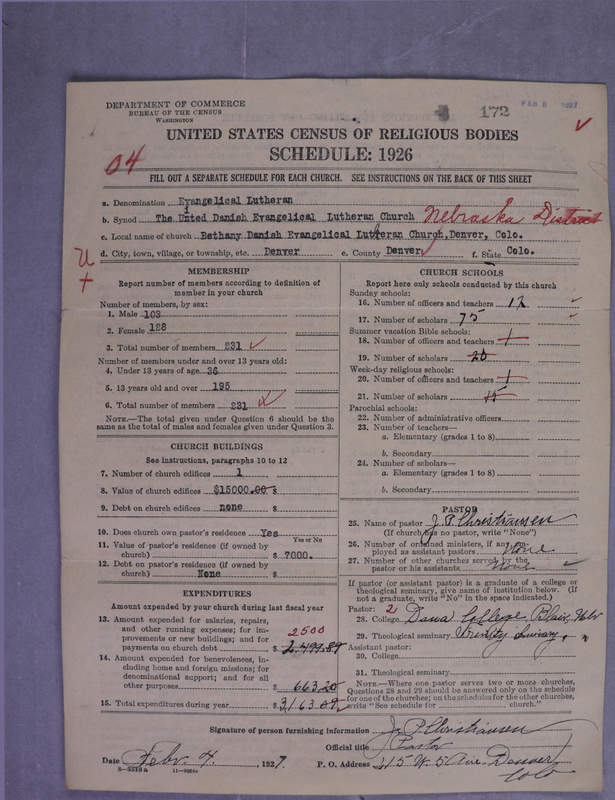 Scan of United Danish Evangelical Lutheran Church in America: 172