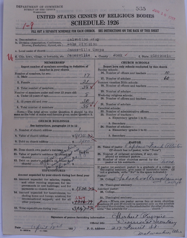 Scan of Salvation Army: 535