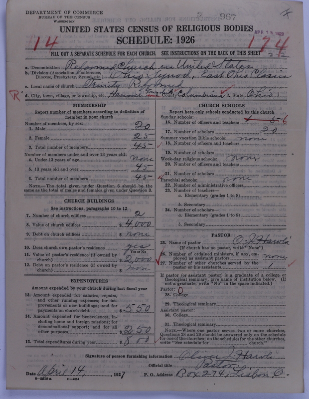 Scan of Reformed Church in the United States: 967