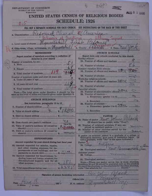 Scan of Reformed Church in America: 186