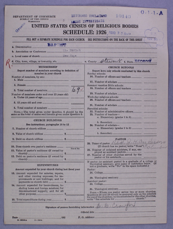 Scan of Negro Baptists: 10140