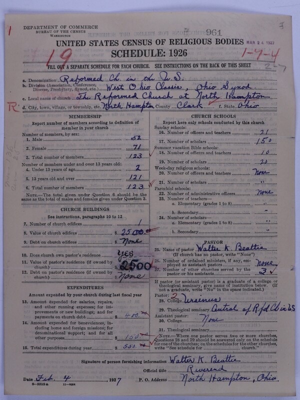Scan of Reformed Church in the United States: 961
