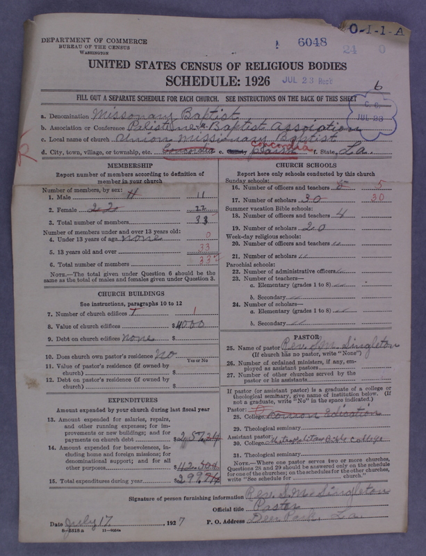 Scan of Negro Baptists: 6048
