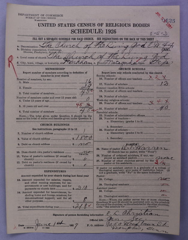 Scan of Church of the Living God, Christian Workers for Fellowship: 125