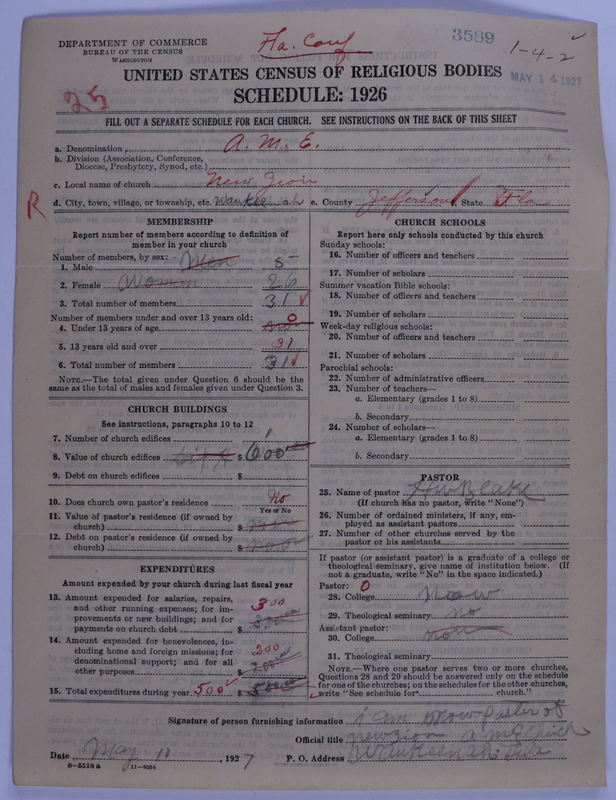Scan of African Methodist Episcopal Church: 3589