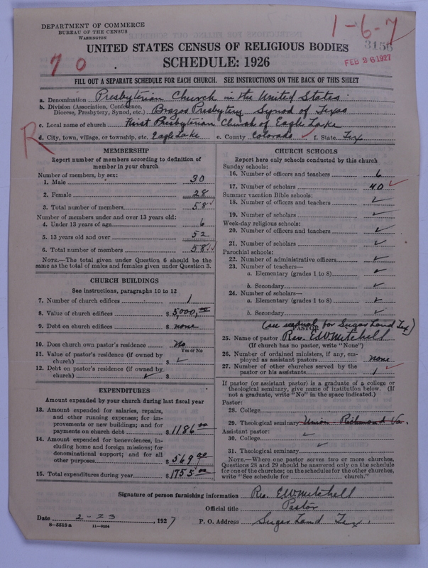 Scan of Presbyterian Church in the United States: 3156