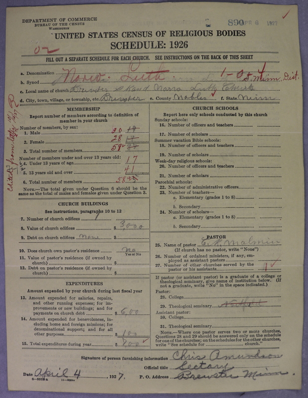 Scan of Norwegian Lutheran Church of America: 890