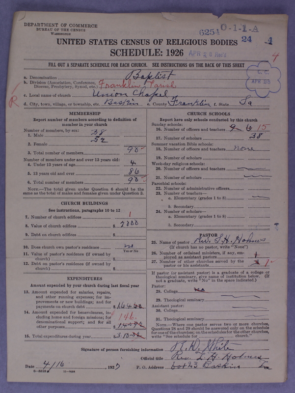 Scan of Negro Baptists: 6254
