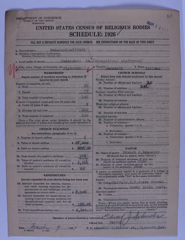 Scan of Federated Churches: 83
