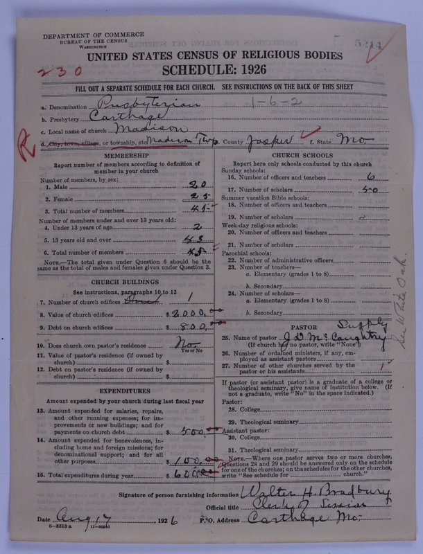 Scan of Presbyterian Church in the United States of America: 5214